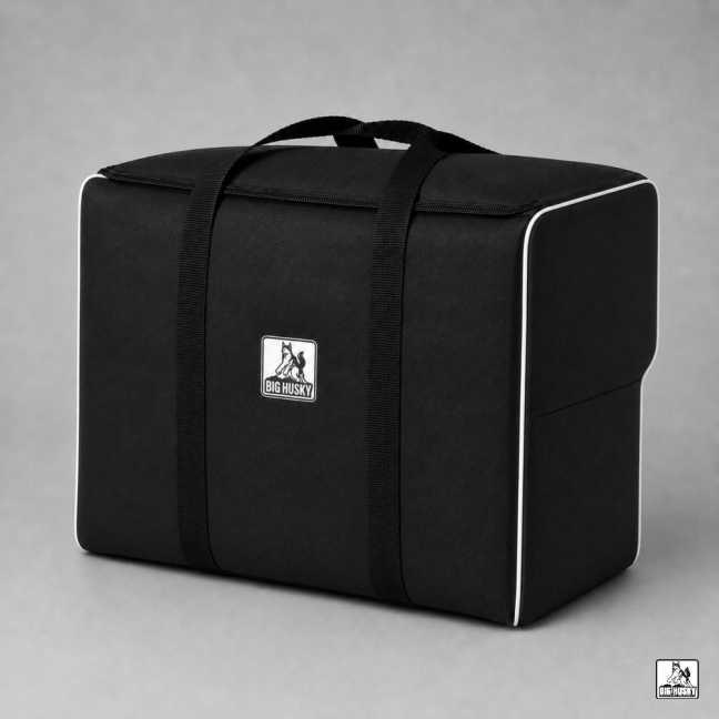 Bag for side case with cutout - L
